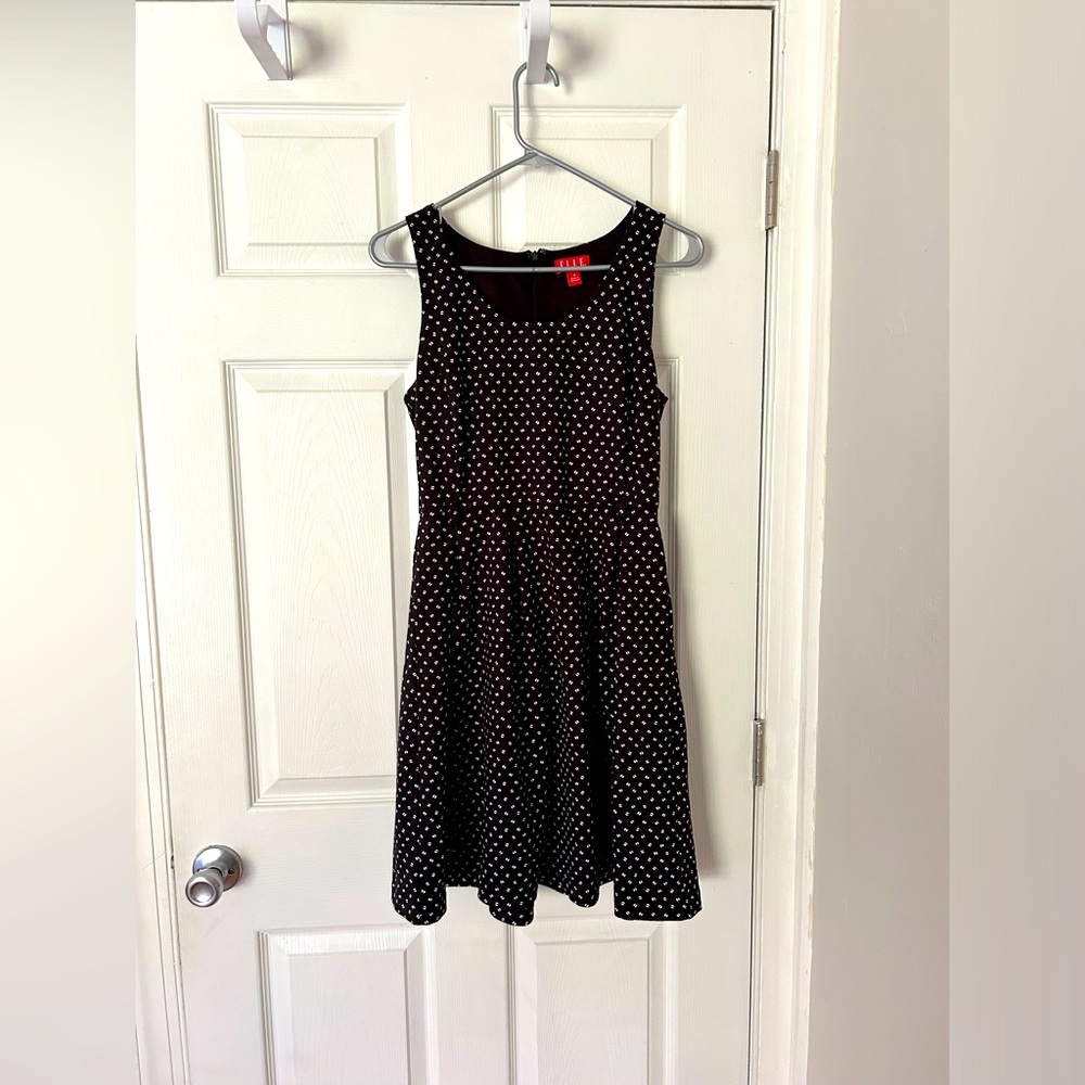 Elle Black Midi Dress Size 10